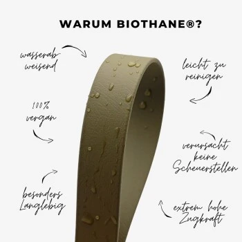 THE DOG IDEA Biothane Halsband Lavendel Schwarz S 5 THE DOG IDEA Biothane Halsband Lavendel Schwarz S – Bild 5