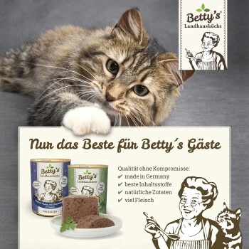 Betty's Landhausküche Frischebeutel Mit Ente 12 X 100g Für Katze 4 Betty's Landhausküche Frischebeutel Mit Ente 12 X 100g Für Katze – Bild 4