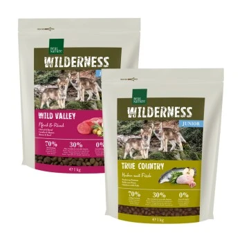 REAL NATURE Wilderness Junior Probierpaket 2x1kg 1 REAL NATURE Wilderness Junior Probierpaket 2x1kg