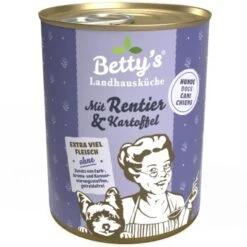 Betty's Landhausküche Mit Rentier & Kartoffel 6 X 400g Für Hund