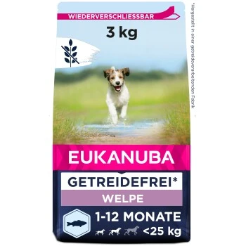 EUKANUBA Welpenfutter Getreidefrei Für Kleine Und Mittelgroße Rassen 3 Kg 1 EUKANUBA Welpenfutter Getreidefrei Für Kleine Und Mittelgroße Rassen 3 Kg