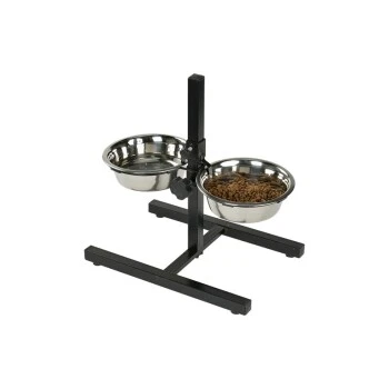 AniOne Doppelnapfständer Edelstahl 2x700 Ml 1 AniOne Doppelnapfständer Edelstahl 2x700 Ml