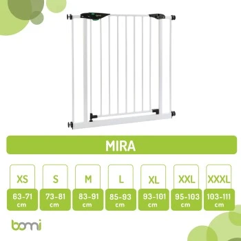 Bomi Türschutzgitter Mira 63-111 Cm S 2 Bomi Türschutzgitter Mira 63-111 Cm S – Bild 2