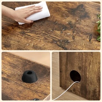 FEANDREA Katzenklo Mit Tür Vintagebraun 7 FEANDREA Katzenklo Mit Tür Vintagebraun – Bild 7