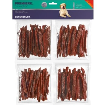 PREMIERE Set Mit Enten- Und Hühnerbruststreifen 8x250g 3 PREMIERE Set Mit Enten- Und Hühnerbruststreifen 8x250g – Bild 3