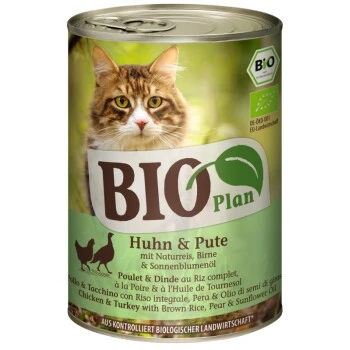 BIOPlan Adult Huhn & Pute Mit Naturreis, Birne & Sonnenblumenöl 12x400 G 1 BIOPlan Adult Huhn & Pute Mit Naturreis, Birne & Sonnenblumenöl 12x400 G