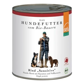 Defu Hunde-Menü Sensitiv 6x820g Rind 1 Defu Hunde-Menü Sensitiv 6x820g Rind
