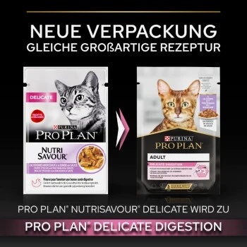 PRO PLAN PURINA Delicate Nutrisavour 26x85g Truthahn 3 PRO PLAN PURINA Delicate Nutrisavour 26x85g Truthahn – Bild 3